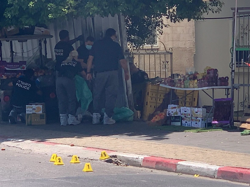 זירת אירוע הירי ביפו