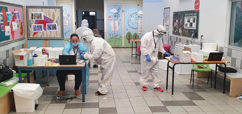 בדיקות בבית הספר ''חופים'' ביד מרדכי