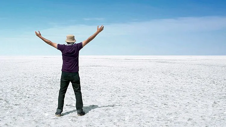 מדבר המלח בקוטץ' - White Desert Of Kutch. שאטרסטוק