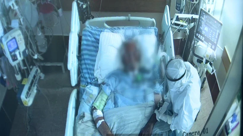 מחלקת טיפול נמרץ קורונה בבית החולים סורוקה בבאר שבע