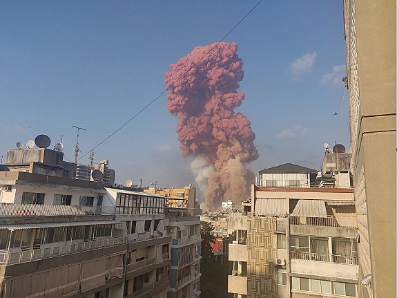 הפיצוץ הקטלני בנמל ביירות