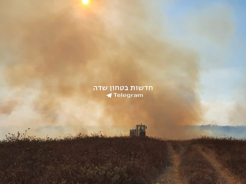 שריפה בעוטף עזה מבלון תבערה