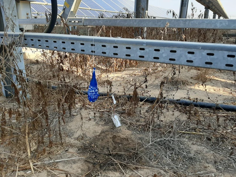 בלון תבערה שנשלח לשטח ישראל