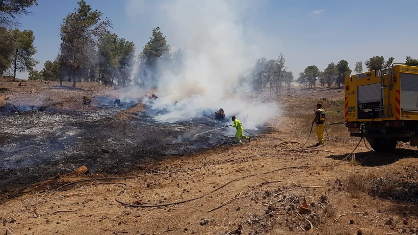שריפה ביער כיסופים כתוצאה מבלון תבערה