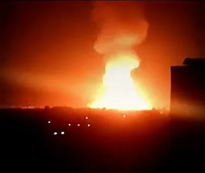 פיצוץ צינור גז בסוריה