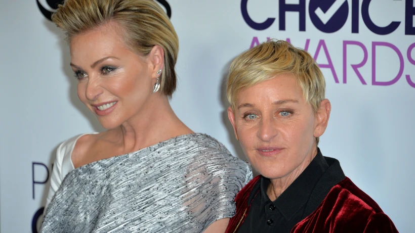 אלן דג'נרס ופורשייה דה רוסי