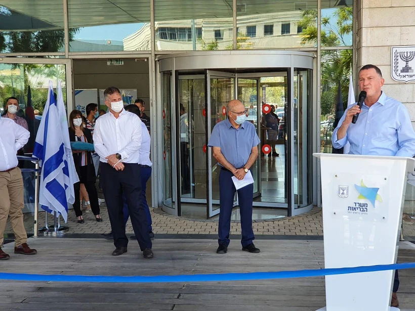 השר יולי אדלשטיין בטקס חניכת משל''ט