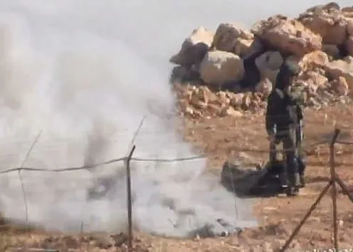 בובה בדמות חייל שהוצבה בגבול לבנון