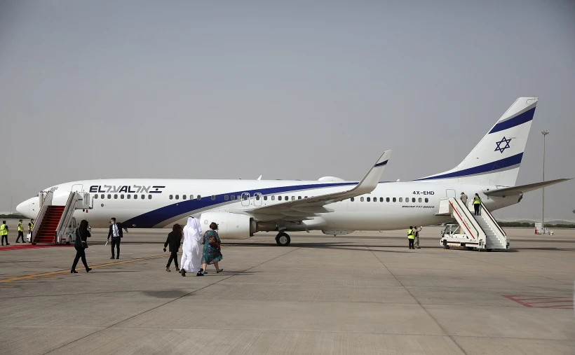 המטוס הישראלי נחת בנמל התעופה באבו דאבי, בירת איחוד האמירויות
