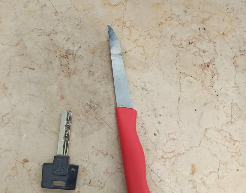הסכין שנשא החשוד בחברון