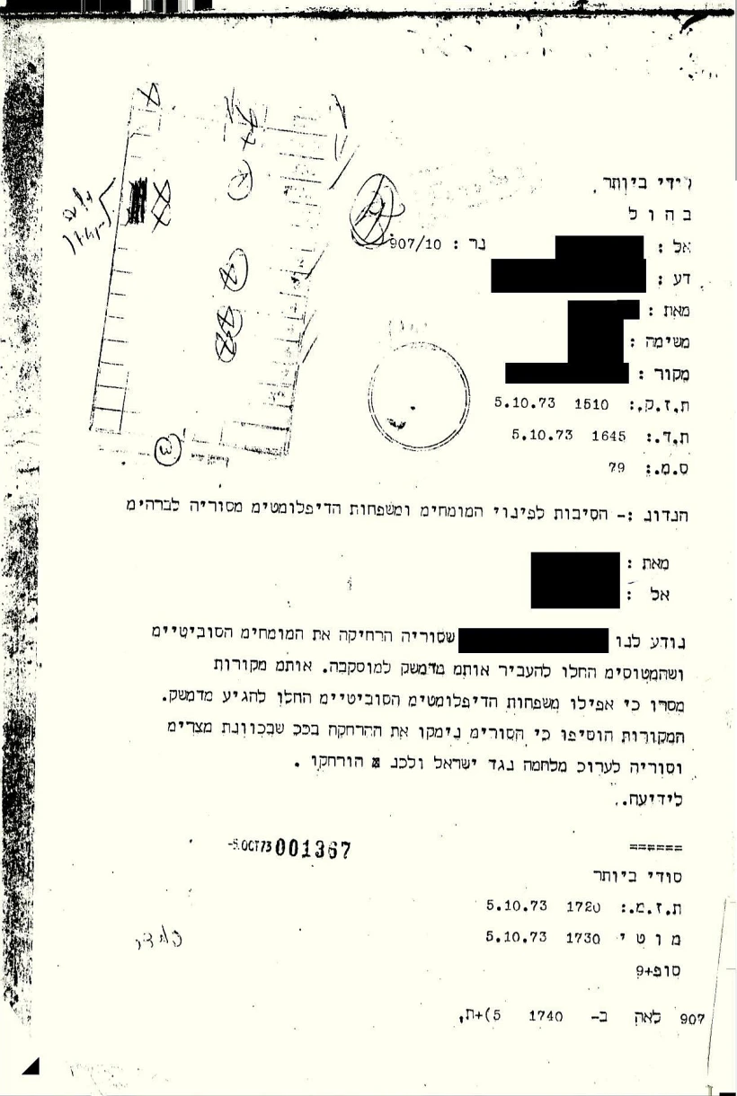 ''ידיעת הזהב'' המודיעינית