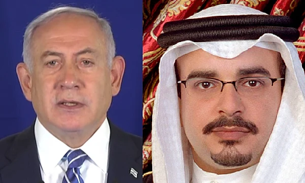 ראש הממשלה בנימין נתניהו ויורש העצר של בחריין, סלמאן בן חמד אל-ח'ליפה
