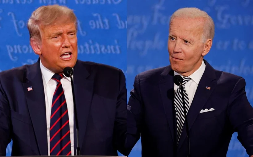 ג'ו ביידן ודונלד טראמפ