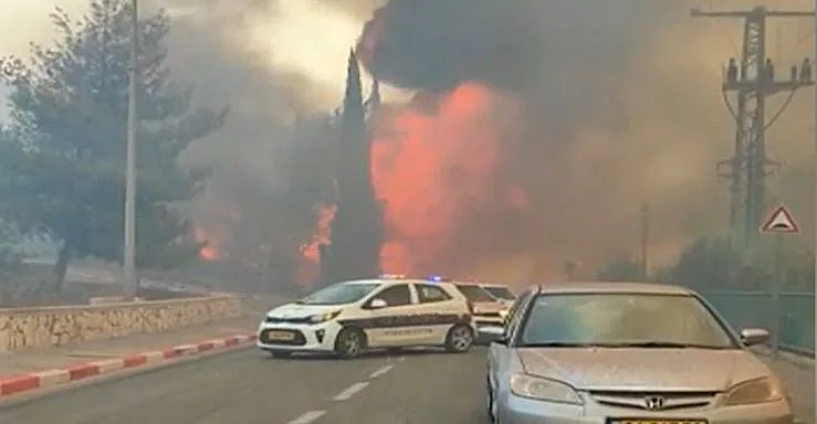 שריפה בנוף הגליל