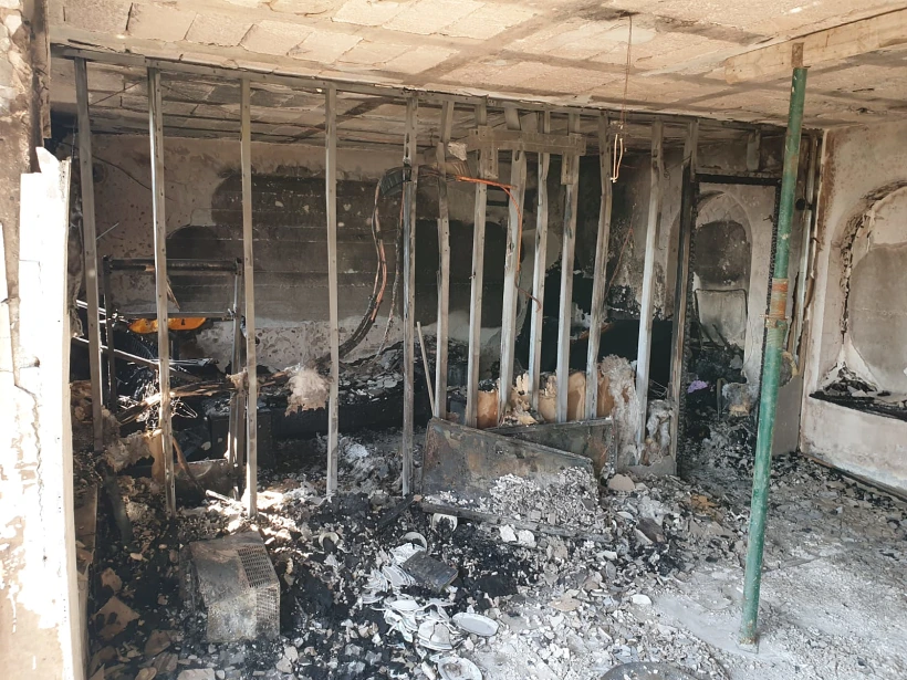 בית, נשרף, נוף, גליל,