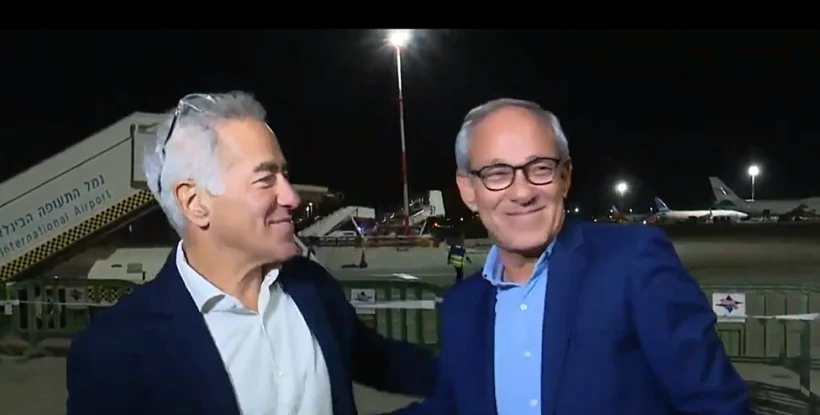 דני בנעים עם המיליארדר סילבן אדמס