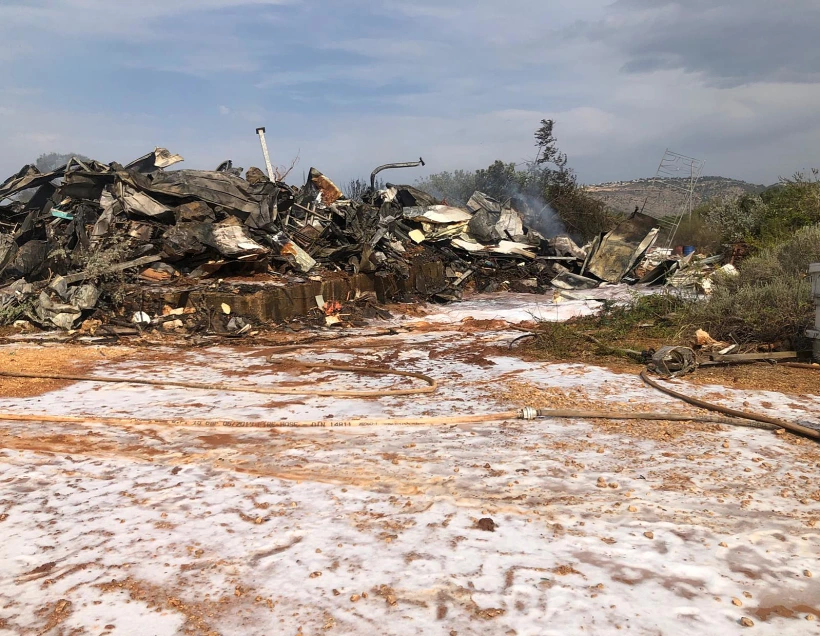 מפעל הדבש שנשרף בצפון