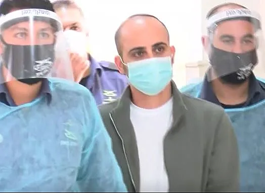 אלירן מלול הנאשם ברצח מיכל סלה בבית המשפט