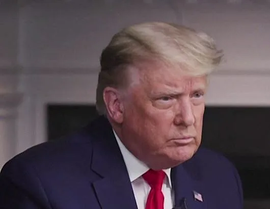 טראמפ בראיון ל60 דקות, רגעים לפני שנטש את הראיון