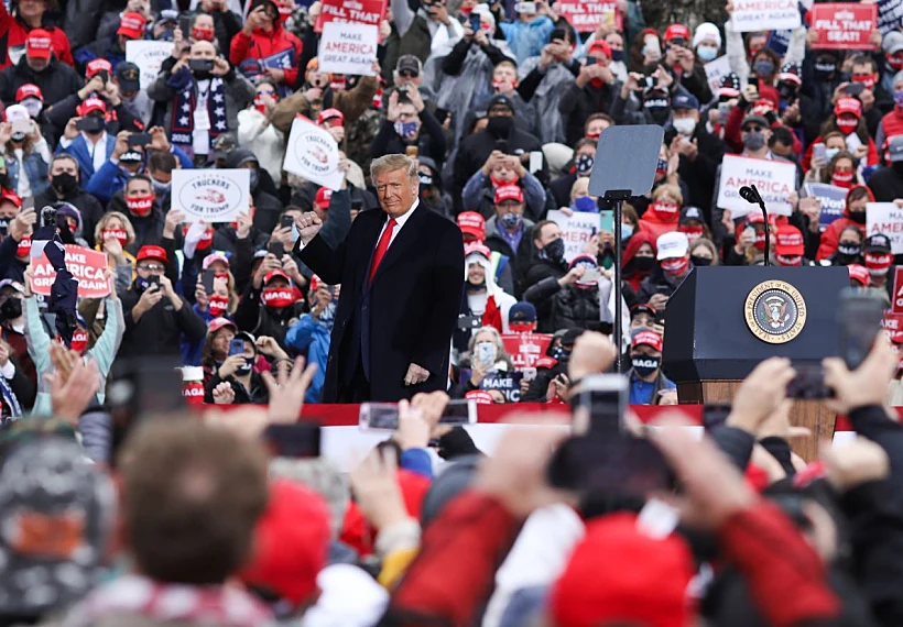 עצרת בחירות של טראמפ בפנסילבניה