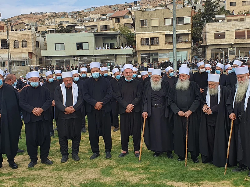 הלווית השייח הדרוזי שגופתו נחטפה במג'דל שמס