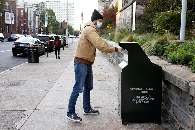 הצבעה לנשיאות ארה''ב באמצעות הדואר
