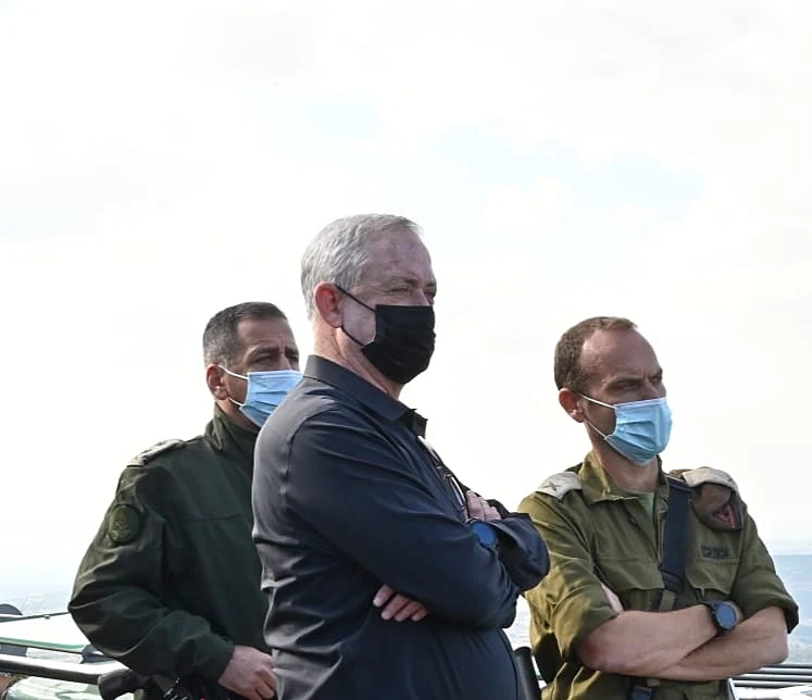 שר הביטחון בני גנץ בסיור בצפון