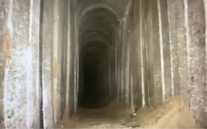 מנהרת חמאס שחשף המכשול התת קרקעי