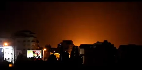 תקיפת צה''ל ברצועה בתגובה לירי הרקטה לעבר אשקלון