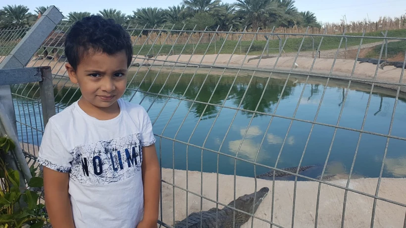 רם, בן הארבע שננשך על ידי תנין