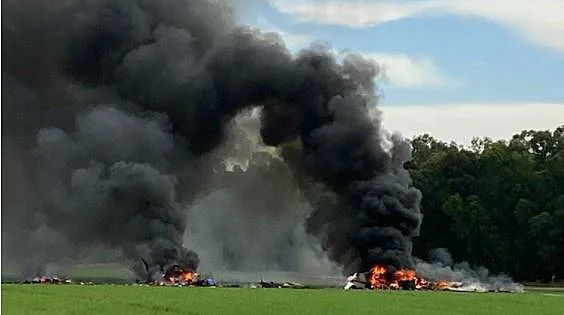 זירת ההתרסקות של כלי הטיס סמוך לקיבוץ משמר הנגב בדרום