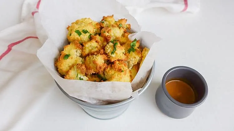 פרחי כרובית מצופים בפירורי פנקו