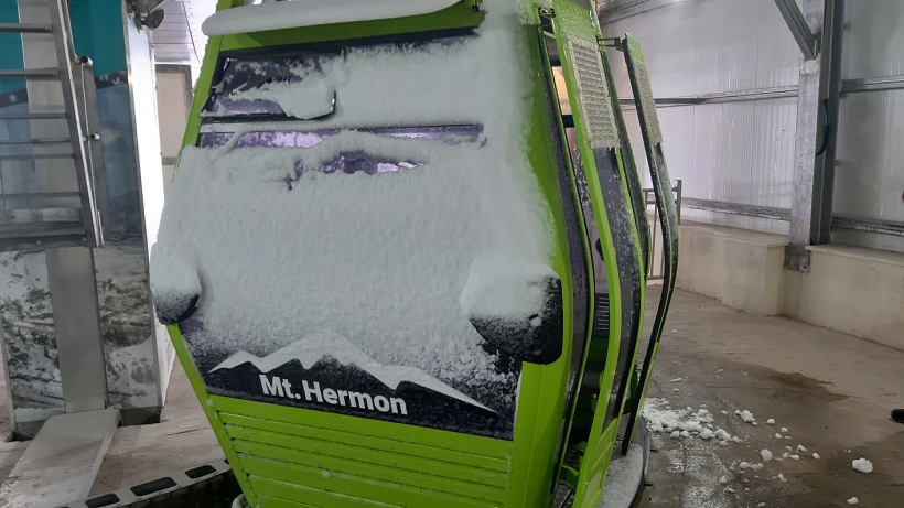 שלג באתר החרמון