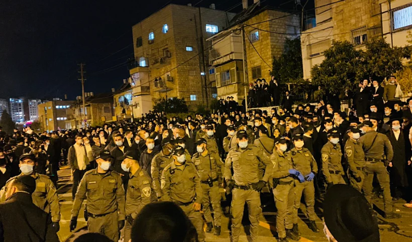 כוחות המשטרה מול החרדים