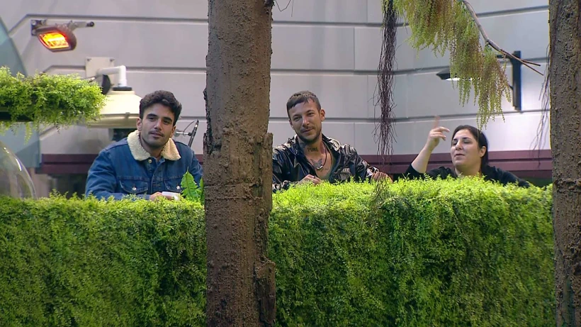 הדיירים שרים בחצר