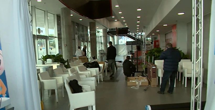 מתחם חיסונים נגד קורונה בתל אביב