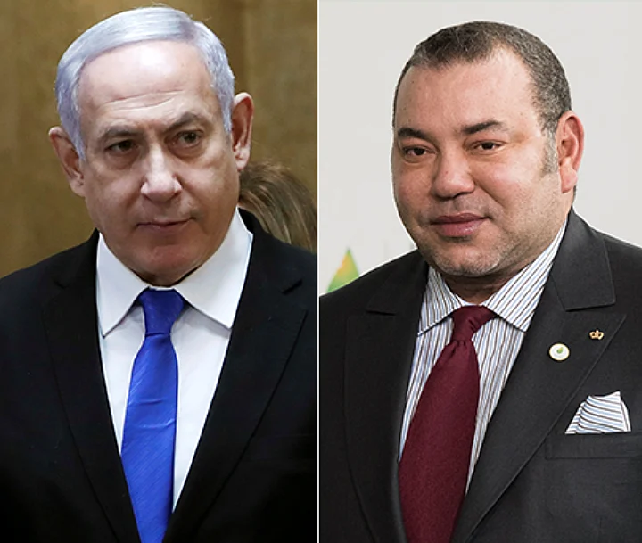 מלך מרוקו מוחמד השישי ובנימין נתניהו