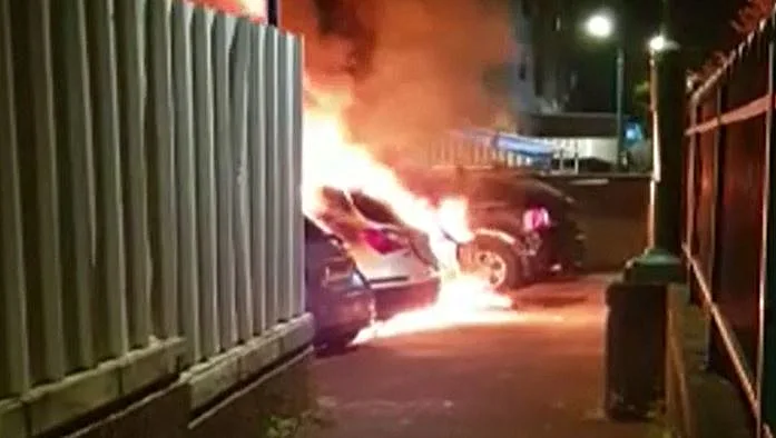 שריפת כלי רכב בלוד