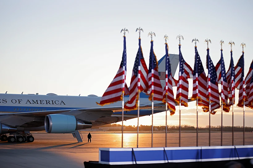 טקס הפרידה מדונלד טראמפ