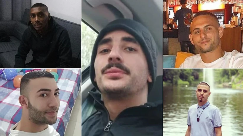 אהרון זינו, אביב אוחיון, יצחק ממן, ליאור שמחון ודניאל דנילוב, הנאשמים באונס הקבוצתי באשקלון