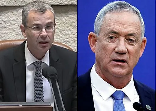 בני גנץ ויריב לוין