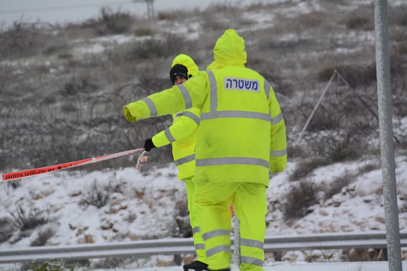 משטרה, סופה, סערה, שלג