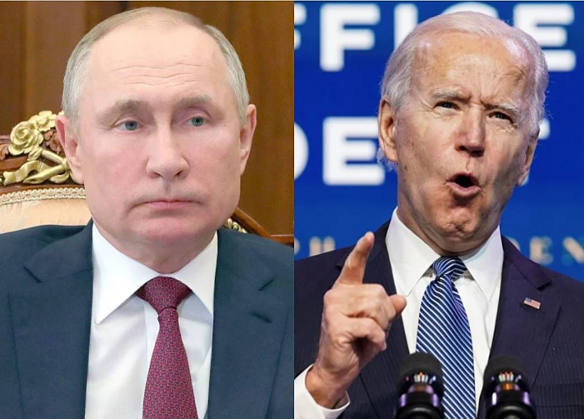 ג'ו ביידן ולדימיר פוטין