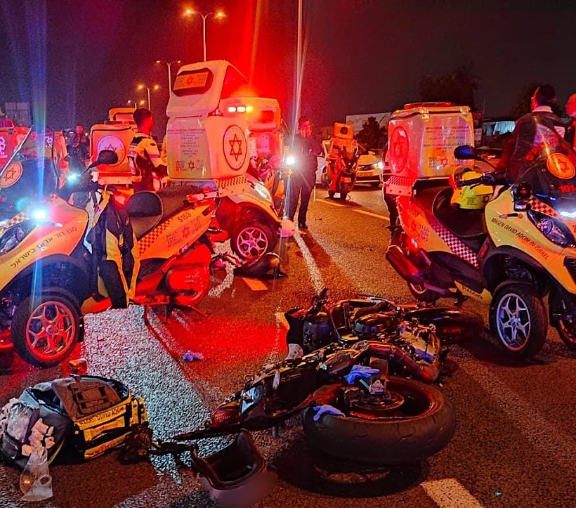 התנגשות קטלנית בין שני רוכבי אופנוע