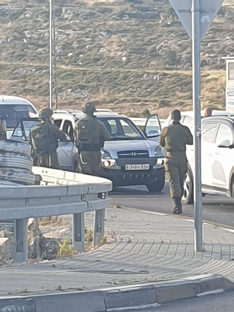 הרכב ממנו על פי החשד בוצע הירי בצומת תפוח