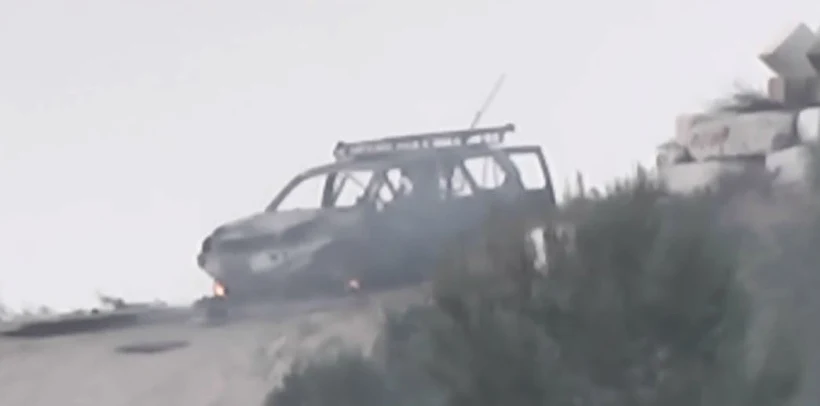 רכב נפגע מנ''ט