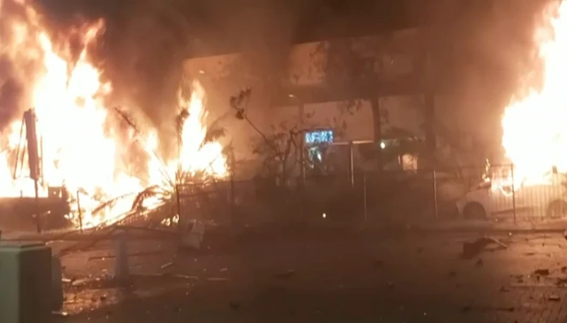 ירי רקטות לעבר גוש דן