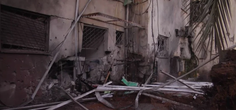 פגיעה ישירה בבניין באשקלון