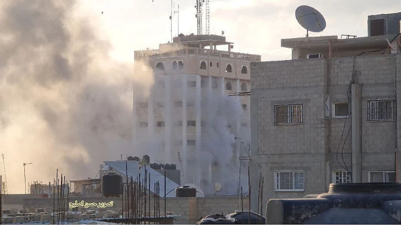 הרס ברצועת עזה, מבצע שומר החומות, תקיפת צה''ל