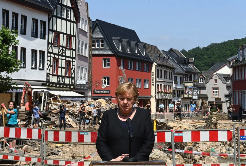 אנגלה מרקל, שיטפונות